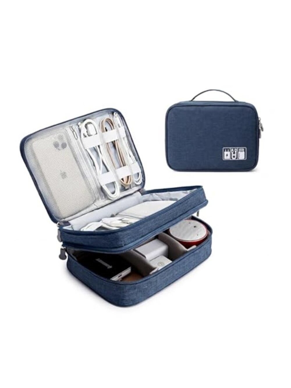 Electronics Organizer Travel Cable Cord Case Charger Accessory Storage Bag